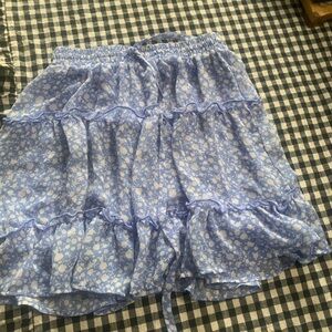 Sienna Sky Lavender Floral Mini Skirt